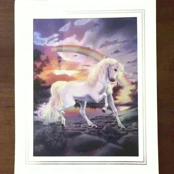Unicorn Vintage Foiled Litho, Dufex - Picture 3 of 4